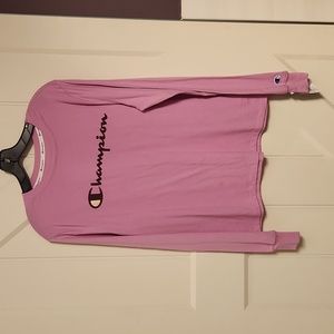 NWT Champion authentic athleticwear L paper orchid the classic long sle gt17h